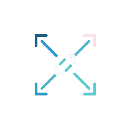 Four arrows pointing in different directions on a white background