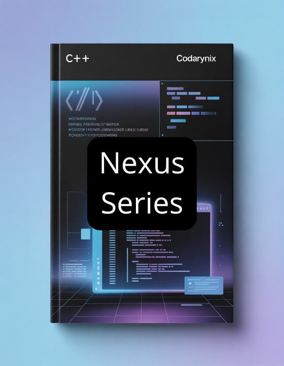 Book titled 'Nexus Series' by Codarynix on a blue background