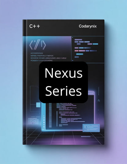 Book titled 'Nexus Series' by Codarynix on a blue background